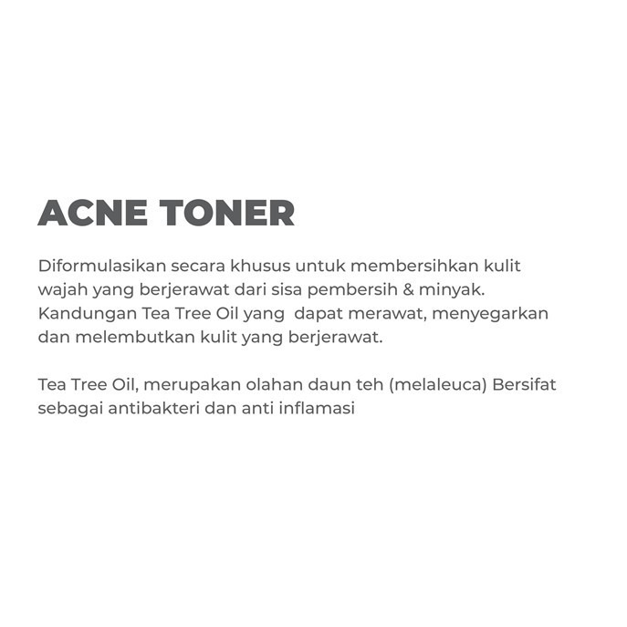 Acne Exclusive Toner Benings Indonesia Skincare by Dokter Oky Ukuran 100 ml