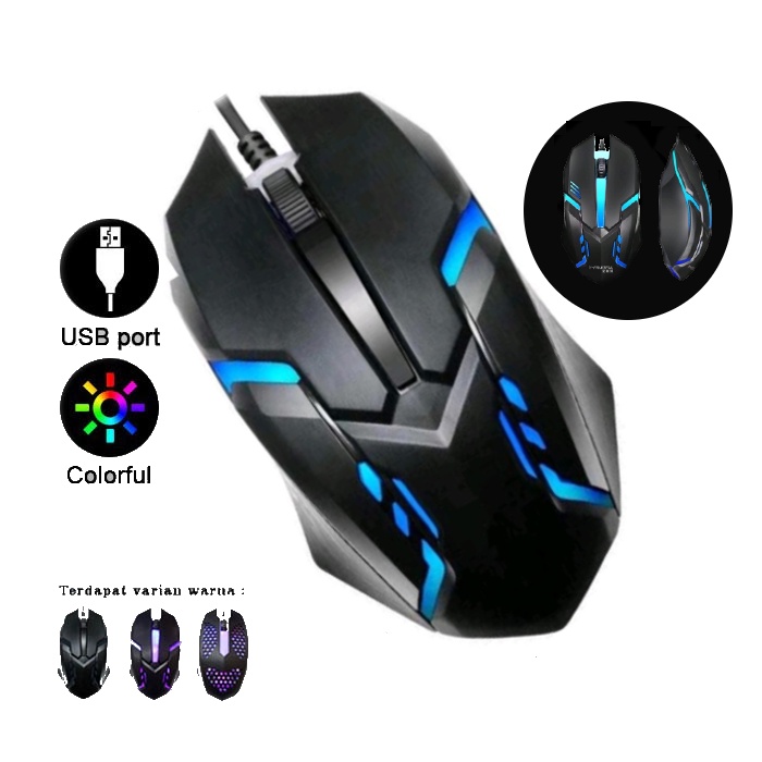 Mouse Gaming Kabel X1 Wired Optical-Mouse Gaming RGB Gaming-Mouse Gamers-Mouse Kabel USB-Mouse Wired Optical Mouse 1200 DPI-Mouse Untuk PC Komputer-Laptop&amp;Windows,Linux,Mac Os