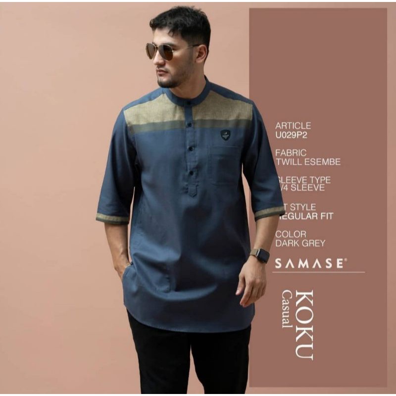SAMASE Casual Koku Pjg 3/4 U029P Dark Grey