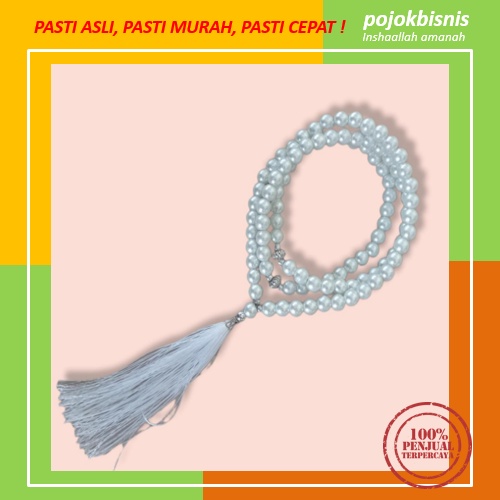 TASBIH 99 BUTIR MUTIARA CANTIK BERAT / TASBEH MUTIARA SINTESIS BERAT KUALITAS TERBAIK