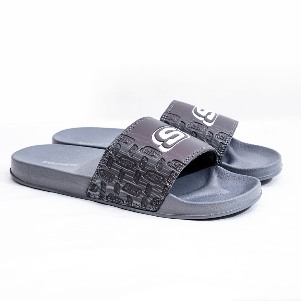 Sandal Skechers Slide Pria Sandal Selop Pria Terbaru Sendal Selop Cowok Sketchers Kekininan Sendal Slide Cowok Skechers Terbaru Slide Skechers