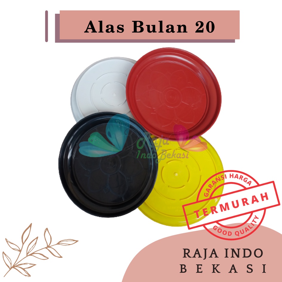 Tatakan Pot Alas Bulan 20 Putih Hijau Kuning Hitam Merah Bata Terracota Terracotta Merah Coklat Tatakan Alas Kembang Pot Tawon Tirus Putih 25 24 21 20