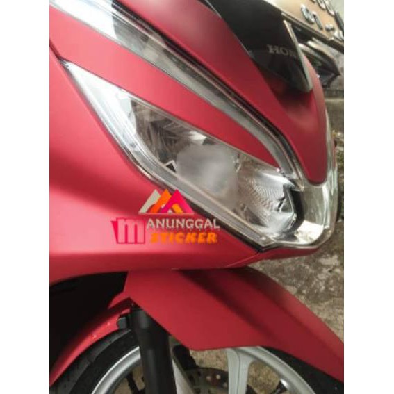 Murah K8Z Stiker  skotlet motor  matte  chrome red skotlet 