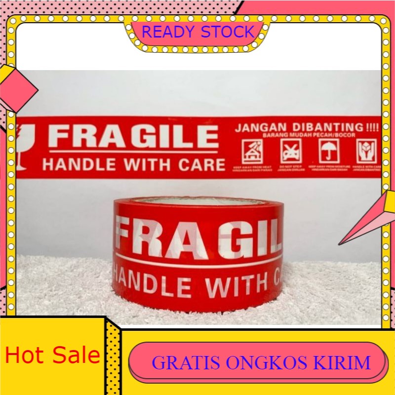 

Lakban Fragile Merah Putih Daimaru Nachi Murah 100 Yard / 90 Yard / 80 Yard / 70 Yard / 60 Yard
