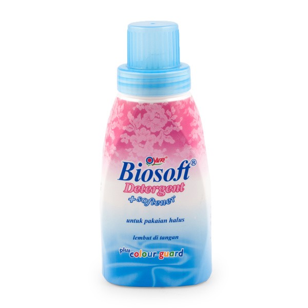 BIOSOFT Liquid Detergent + Softener - Deterjen Cair Kemasan Botol 375ml
