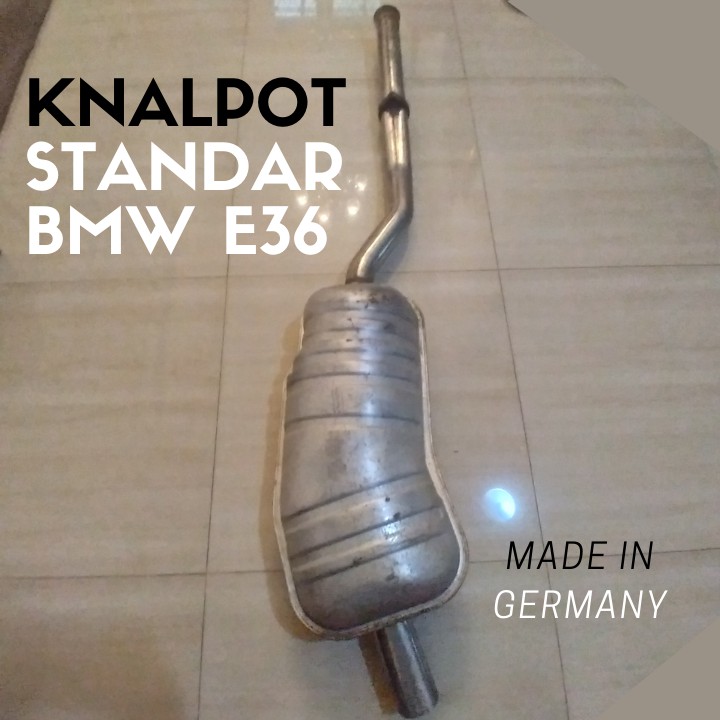 exhaust knalpot standar mobil bmw e36 made in germany original asli sparepart bekas jarang pakai