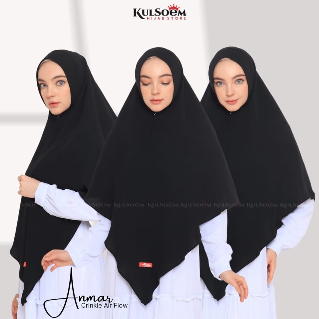 Anqueela Hijab | Khimar Anmar Crinkle