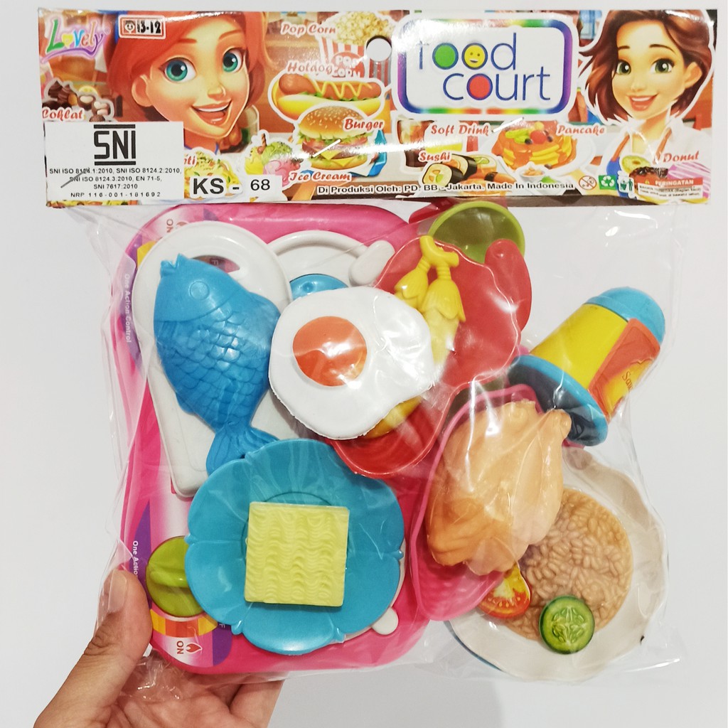 Masak2an set Mainan Peralatan dapur masakan nasi goreng, ayam, dan peralatan masak