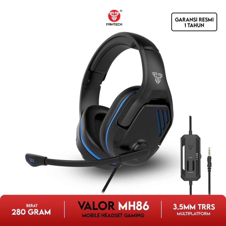 FANTECH VALOR MH86 MULTI PLATFORM HEADSET GAMING MH 86 HEADPHONE MH-86