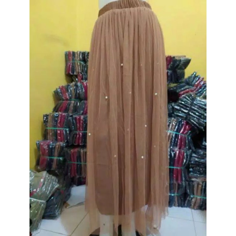 ROK TUTU MUTIARA PANJANG / ROK MUTE DEWASA / ROK TILE MUTIARA DEWASA