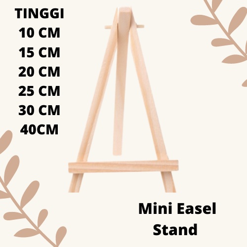 

Mini Easel Stand Tripod Kayu Wooden Easel Holder Mini 10 cm sd 40 cm Sandaran Hp Dan Kanvas Lukis