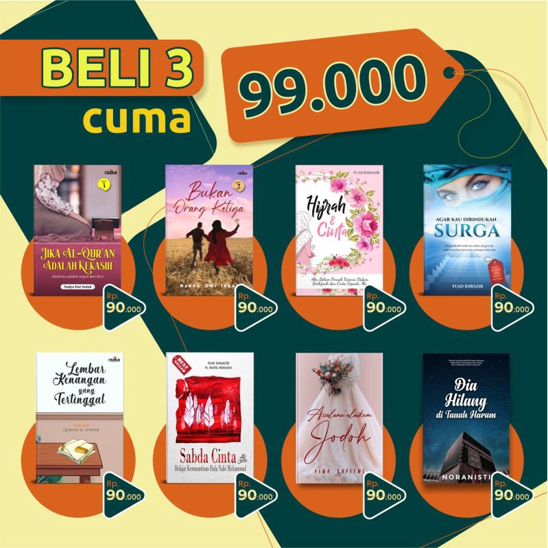 Promo 3 Buku 99rb