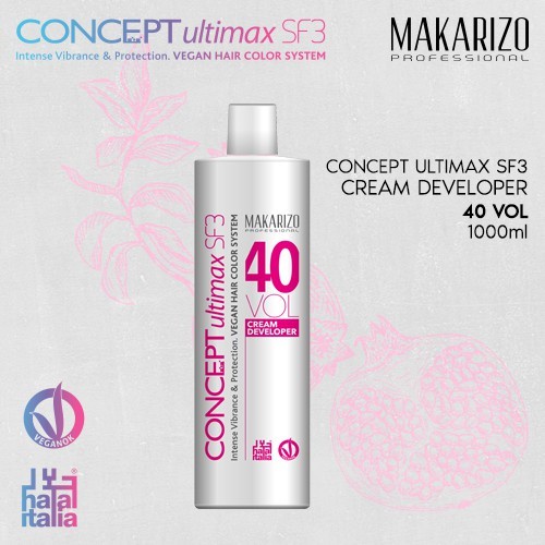★ BB ★ Makarizo Professional Concept Ultimax Cream Developer SF3 40 Volume Bottle 135mL - 1000mL | Pewarna Rambut