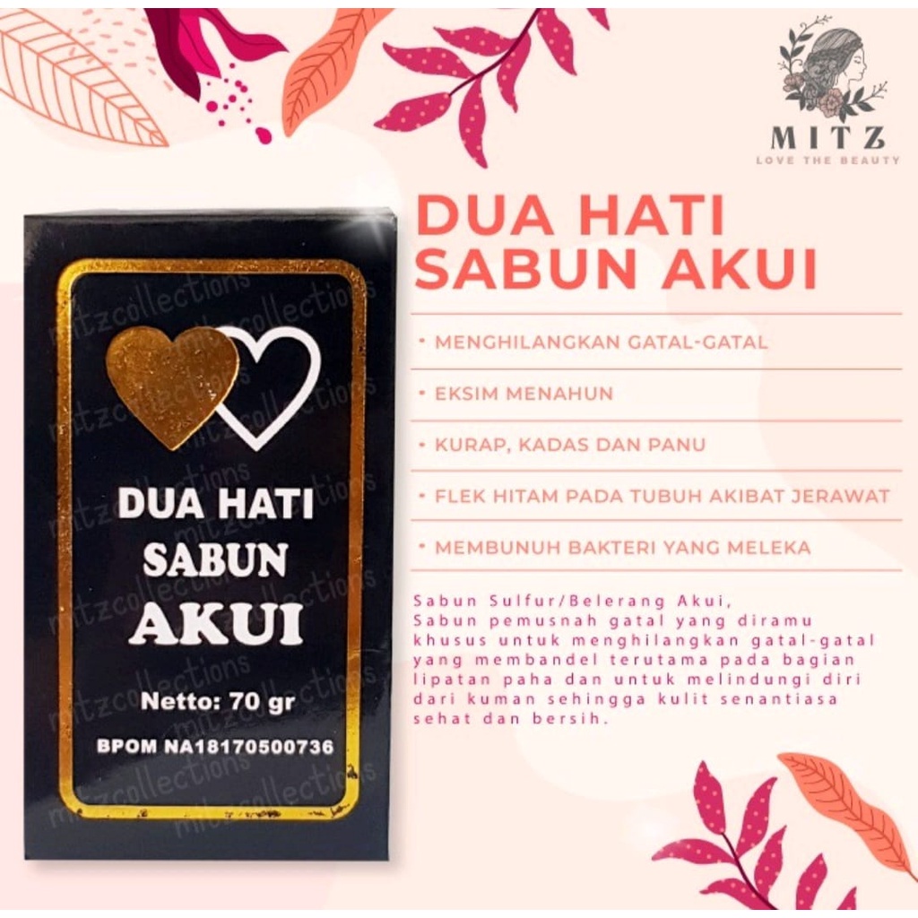 ⭐️⭐️BIG SALE⭐️ ⭐️ORIGINALSabun Akui / Sabun Sulfur / Belerang Dua Hati Atasi Gatal-Gatal / Sabun Gatal - 1 Pcs ORI