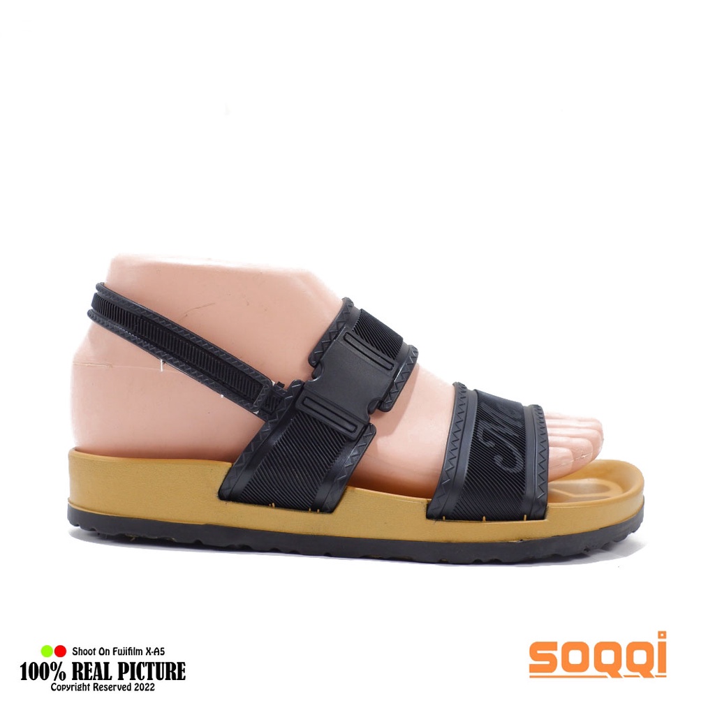 Sandal karet let tali belakang wanita selop import korea original sendal gunung jely cewek dewasa branded Soqqi-Mlsa 2039 2B terbaru promo cod murah 36-40