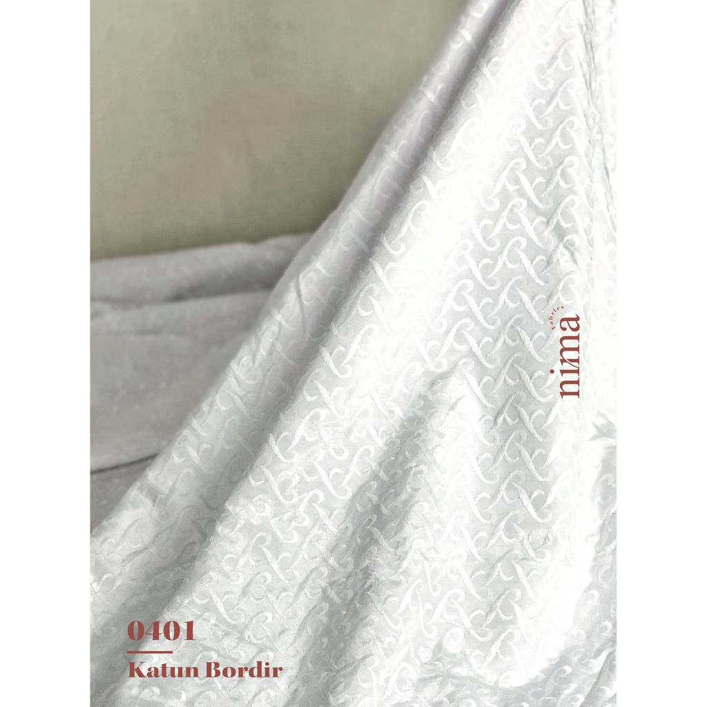 1/2 Meter Kain Katun &amp; Satin Bordir Premium