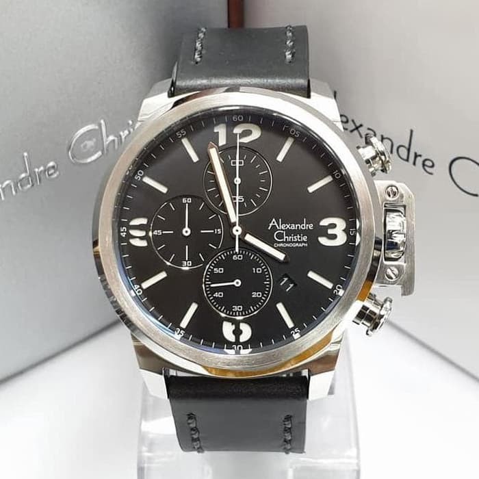 Alexandre Christie AC 6280 Chronograph Black Silver