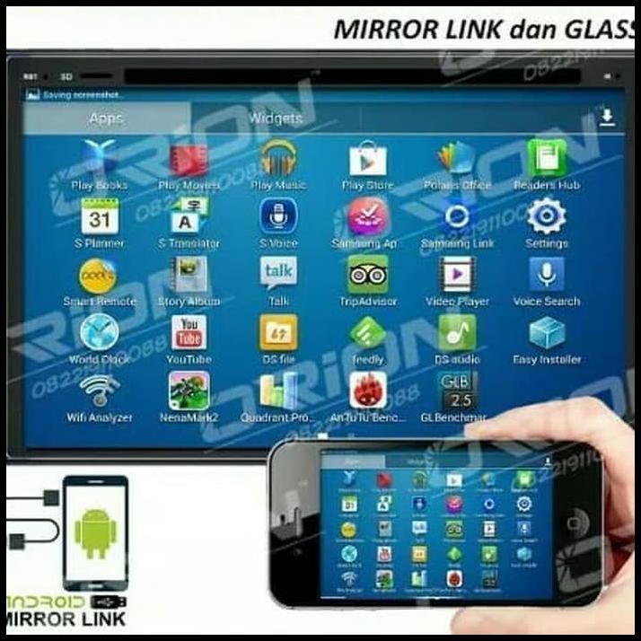 Promo Terbatas Tv Mobil Headunit Dhd-1076 Panel Glass Mirror Link