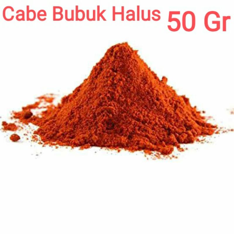 

Cabe bubuk halus lokal super pedas 50 Gr