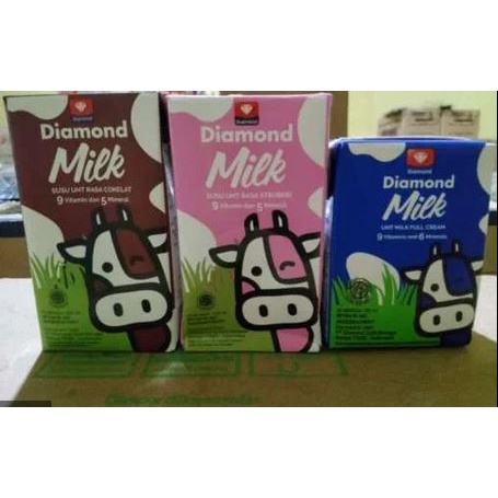 

Susu Uht Diamond 125 ml coklat full cream stroberi