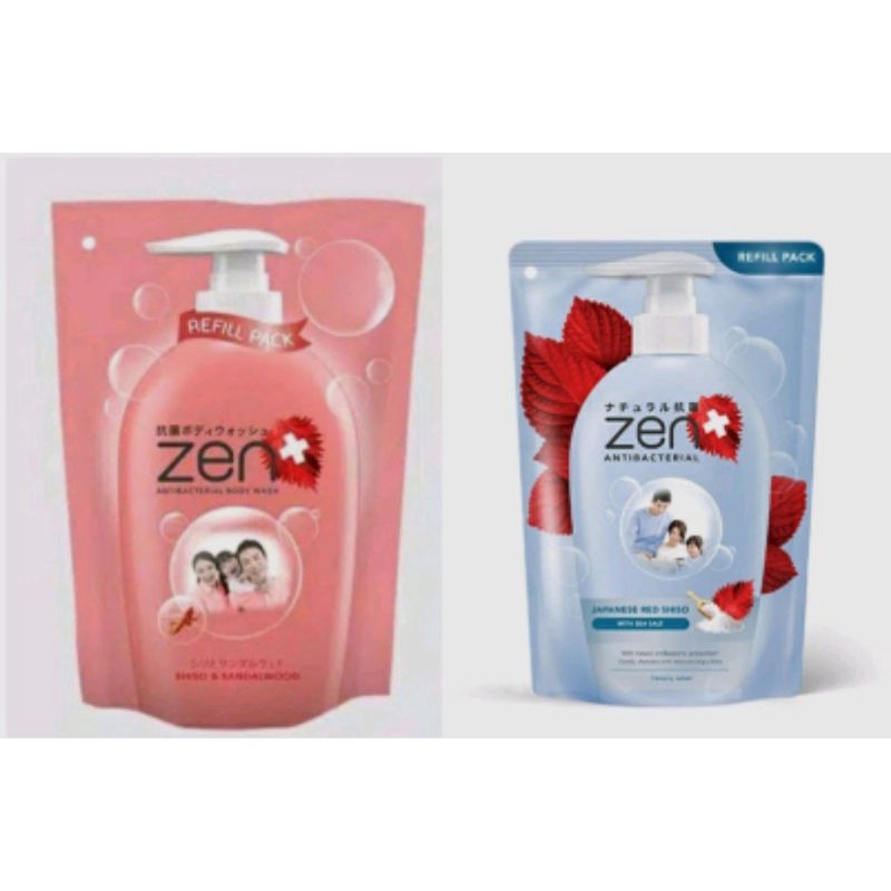 Jual Zen Antibacterial Body Wash Refill 450/400mL | Shopee Indonesia