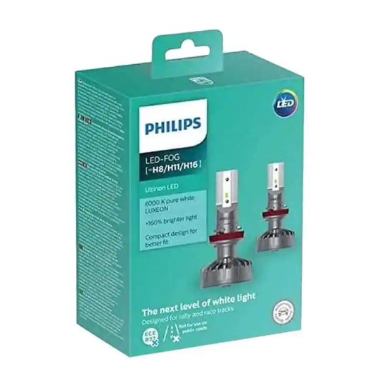 PHILIPS H8-H11-H16 Ultinon LED Lampu Kabut [6.000K] - Vanca motor