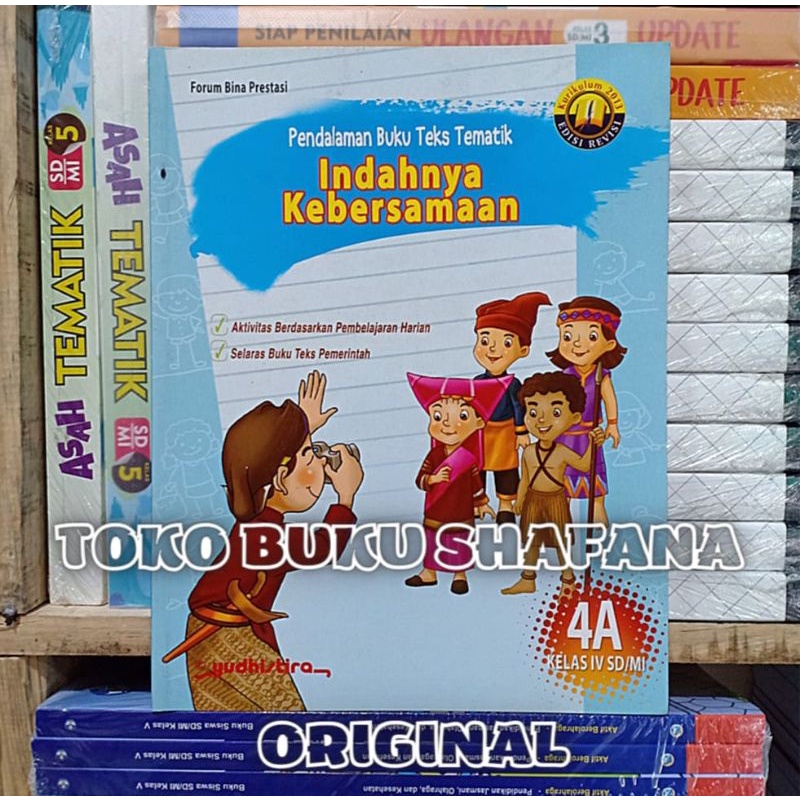 EDISI REVISI !!! PAKET PBT KELAS 4 SD 4A 4B 4C 4D 4E YUDHISTIRA K13 - PENDALAMAN BUKU TEKS TEMATIK