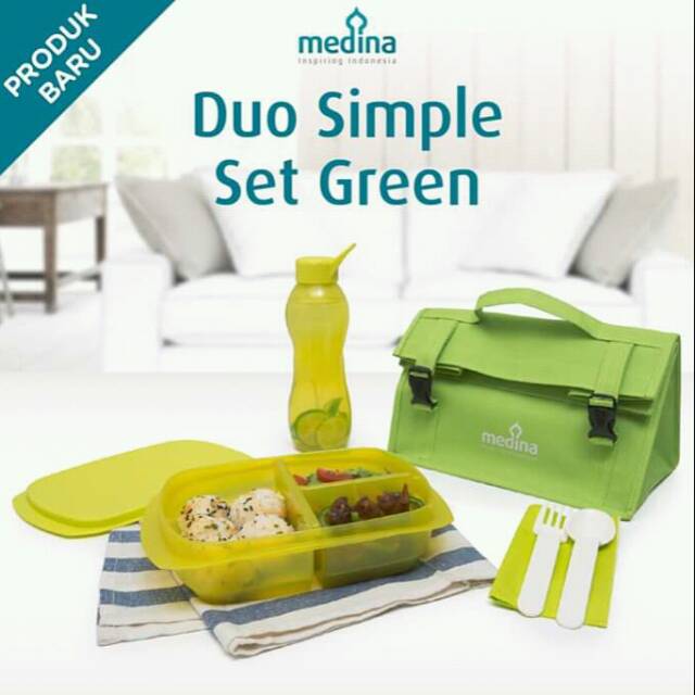 

Duo Simple Set Green (tempat makan lucu)