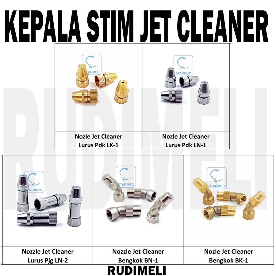 (KEPALA STIM )UNTUK KRAN STIM-NOZZLE JET CLEANER-KEPALA SAJA