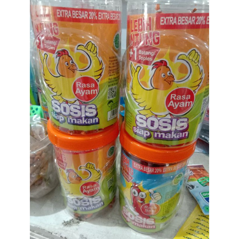 

1Toples SOSIS SONICE Ayam dan Sapi isi 24+1