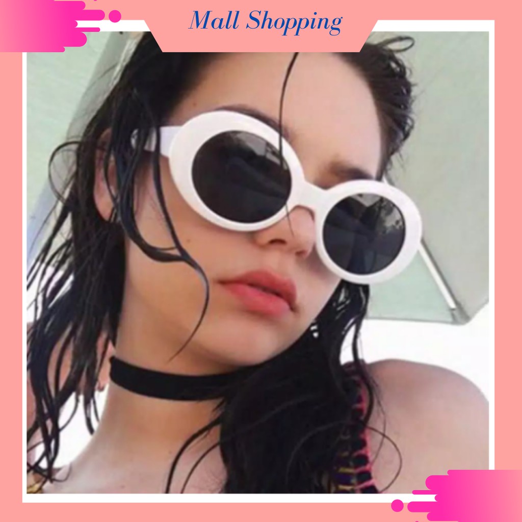 (COD) Kacamata Fashion Steampunk Kacamata Oval Sunglasses ❤️❤️MALLSHOPPING❤️❤️