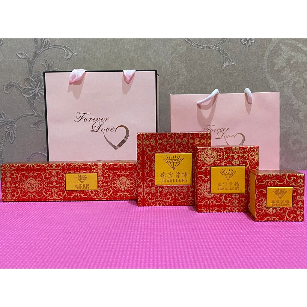 KOTAK PENYIMPANAN PERHIASAN SET/JEWELRY BOX/KOTAK JAM/KOTAK SESERAHAN SET