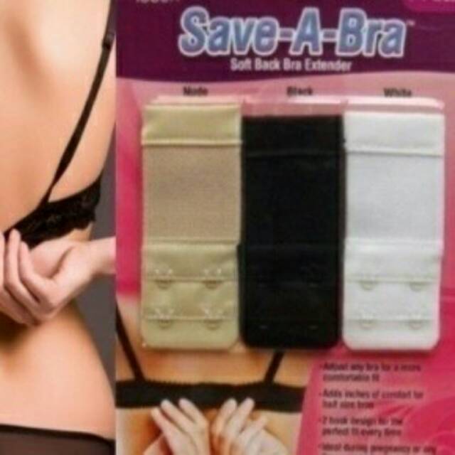 Save A bra , bra extender 3pcs , pengait bra