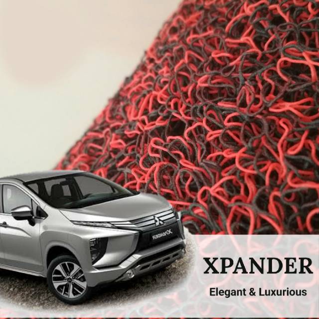 Karpet mobil motif mie keriting mitsubishi xpander non bagasi 1 warna alas kaki interior mobil