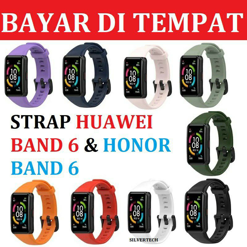 Strap Huawei Band 6 dan Honor Band StrapTali pengganti | Strap Huawei Band 6 Aneka warna