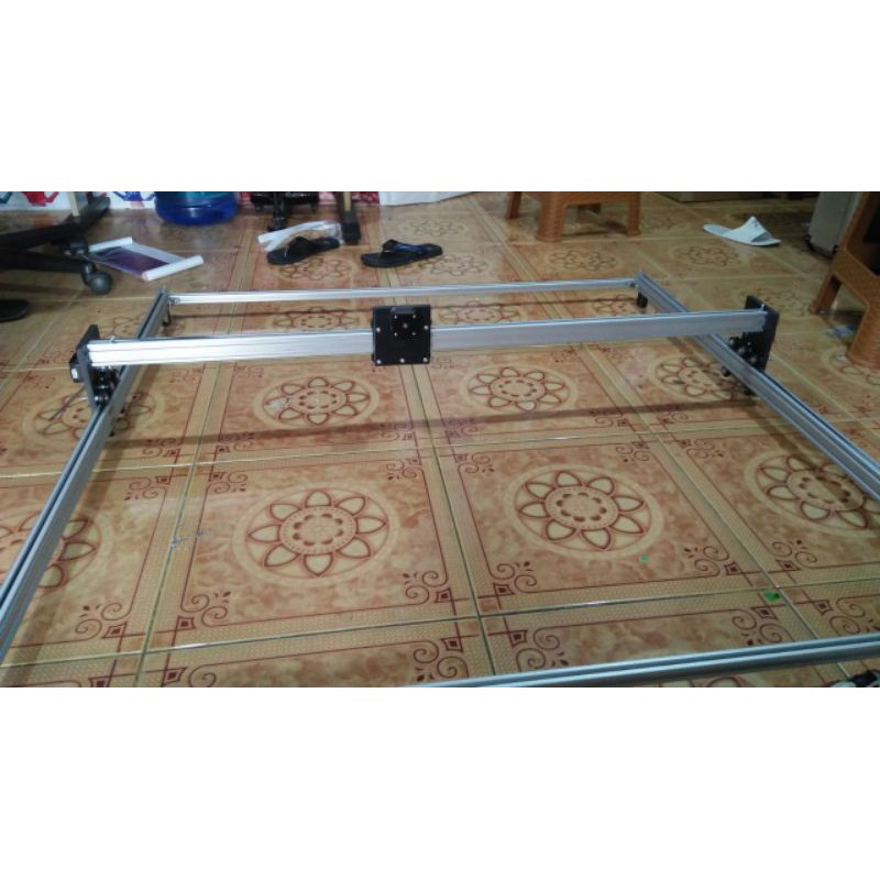 cnc laser 3500mw body frame 75x75 cm area kerja kurang lebih 65x65cm presisi kwalitas bagus