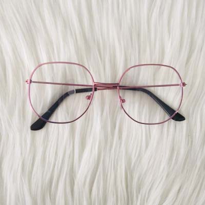 Kacamata Baca Frame KM100 Anti Radiasi Metal Gaya Retro Untuk Pria / Wanita_Lynn Design