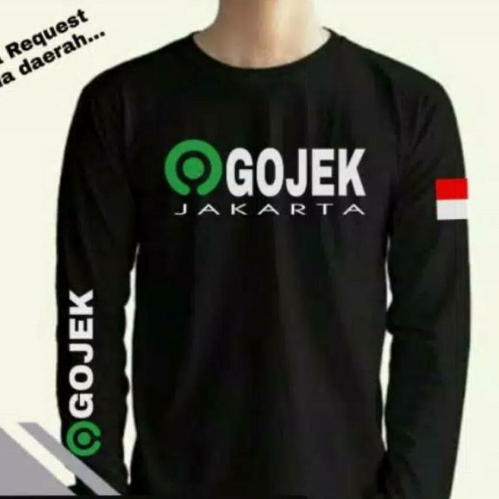 Kaos Tshirt Lengan Panjang Gojek