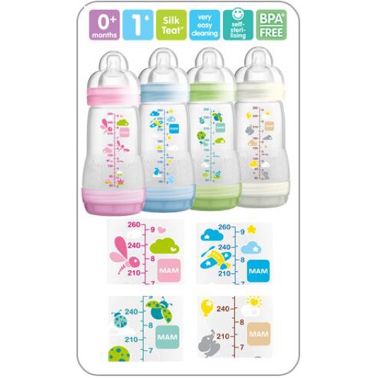 MAM Anti Colic Bottle 260 ml Botol Susu Bayi Anti Sedak / Anti Kolik 260ml