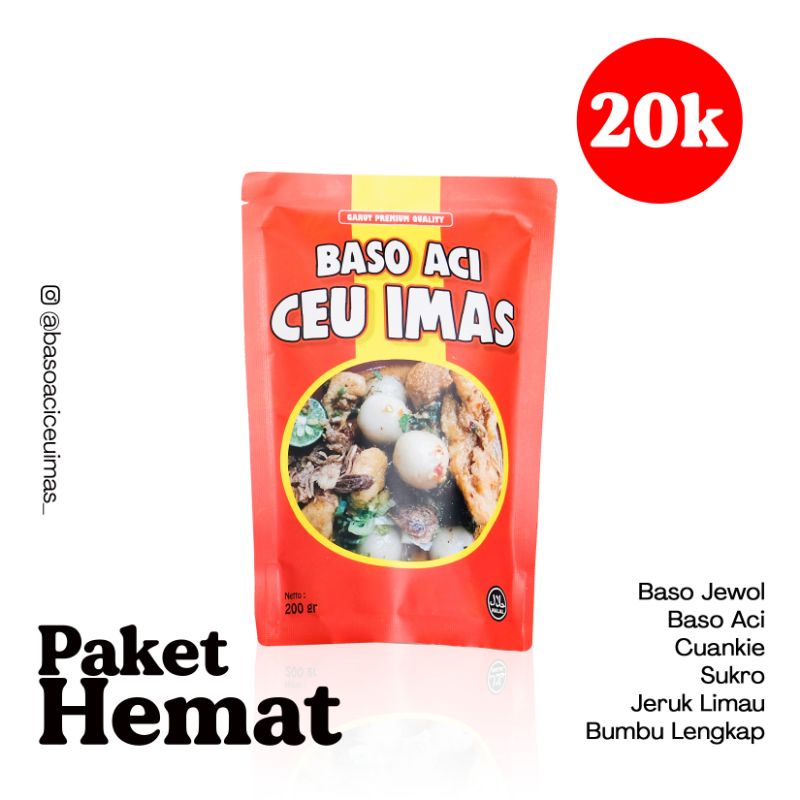 

BASO ACI CEU IMAS (ASLI) PAKET HEMAT