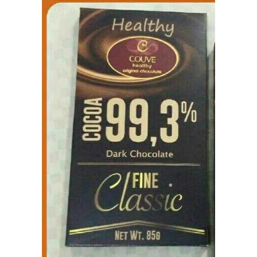 

COUVE healthy chocolate 99.3% dark chocolate 85 gr