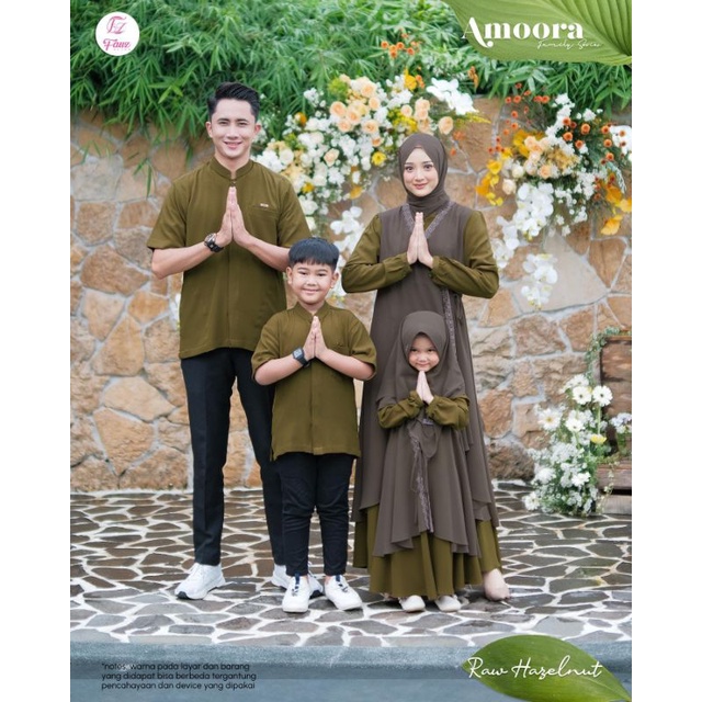 Amoora family series set keluarga sarimbit keluarga terbaru 2022 by fauz koko ayah koko kids gamis c