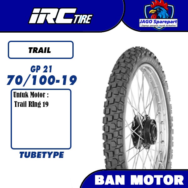 Ban motor semi trail IRC GP21 70 100 19 tubetype