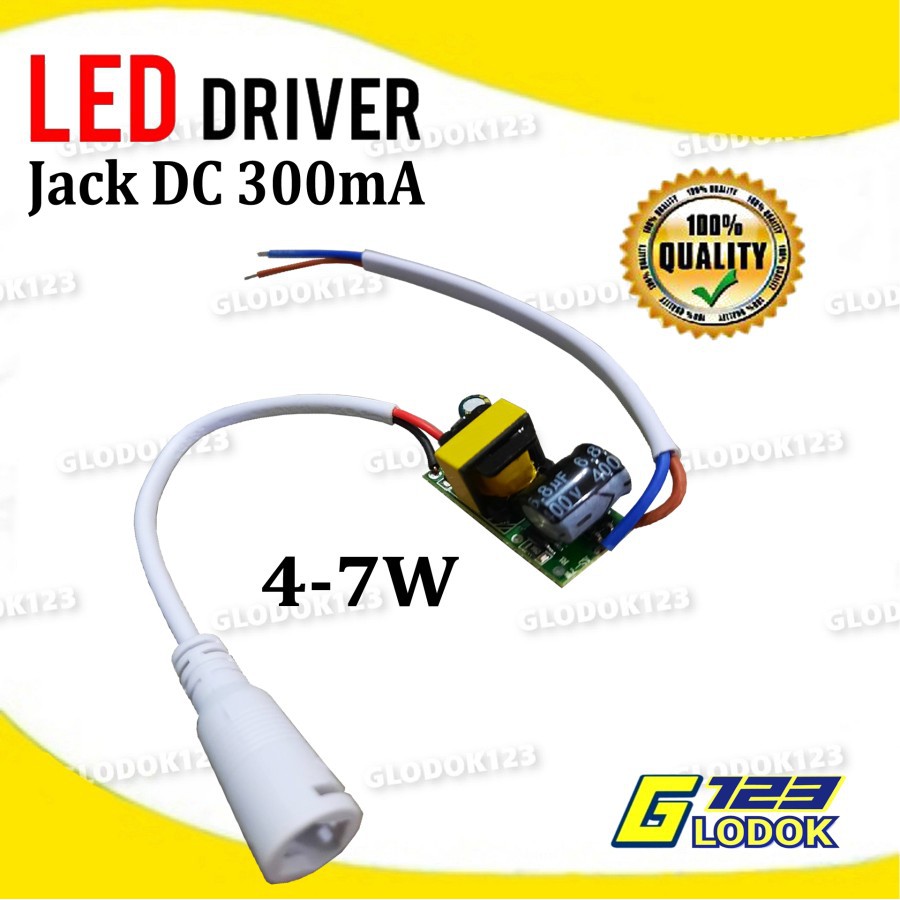 LED Driver Adaptor Lampu Downlight Panel 6 12 18 24 W Watt DC Plug