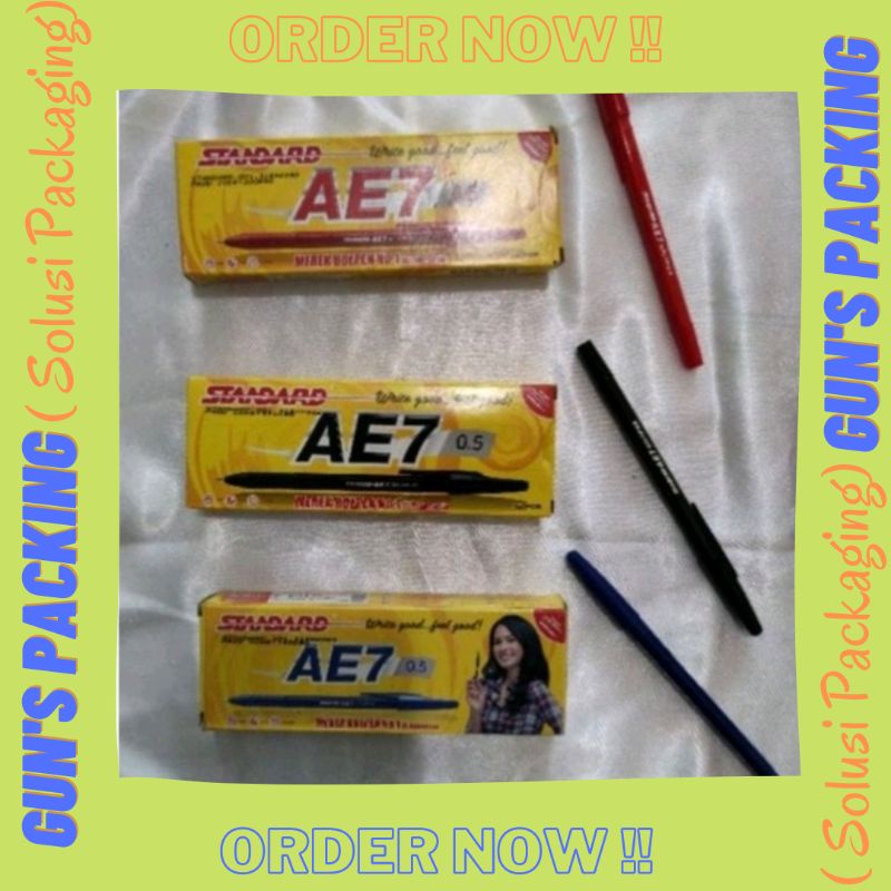

PULPEN STANDARD AE7 3 varian warna ( satuan)