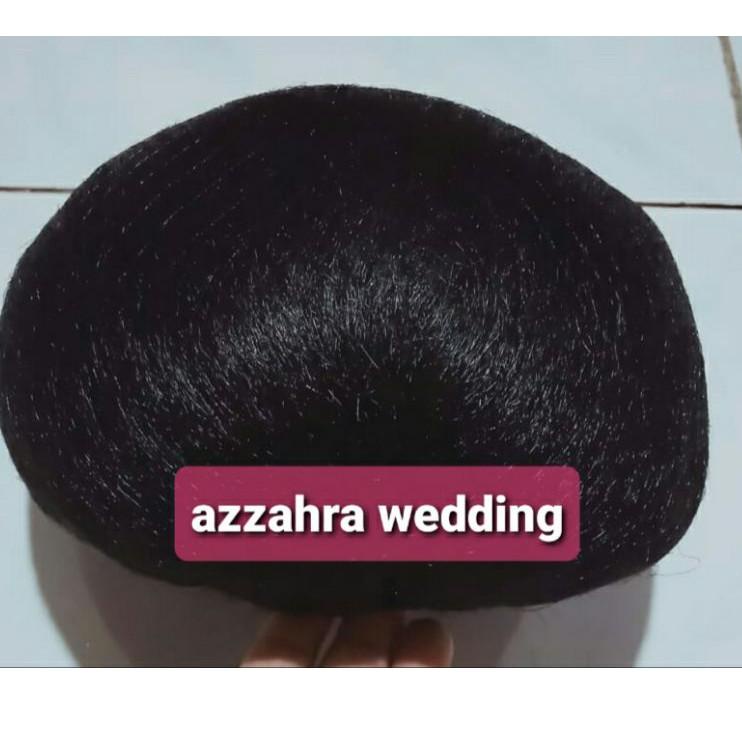 Ready )V ♪ ➡➔ Sanggul Cepol Polos Hijab Pengantin Paes Ageng Sunda Siger ➡ Ready Stock ⌒O⌒