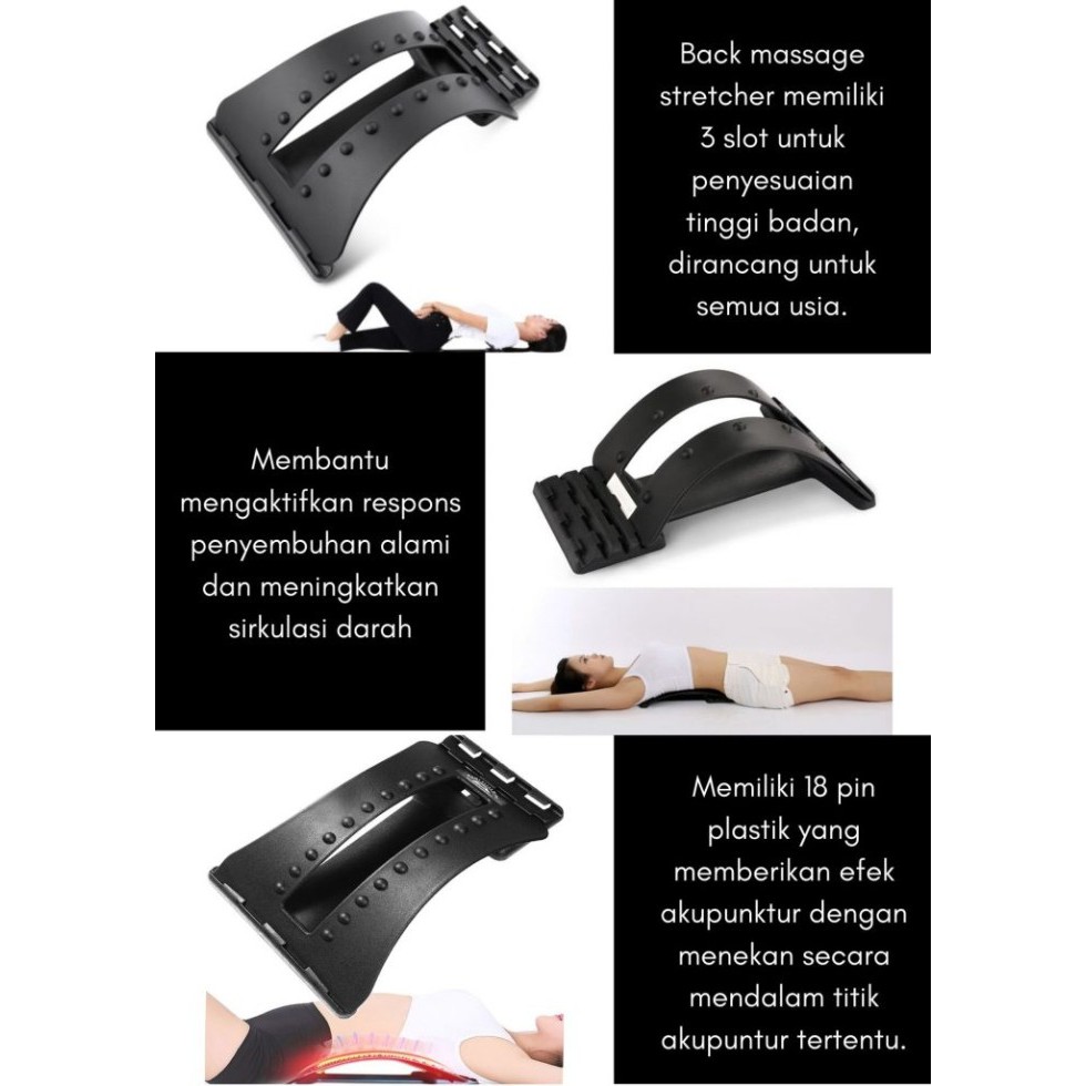 Back Massage Stretcher / Magic Back Massager Alat Terapi Syaraf Punggung