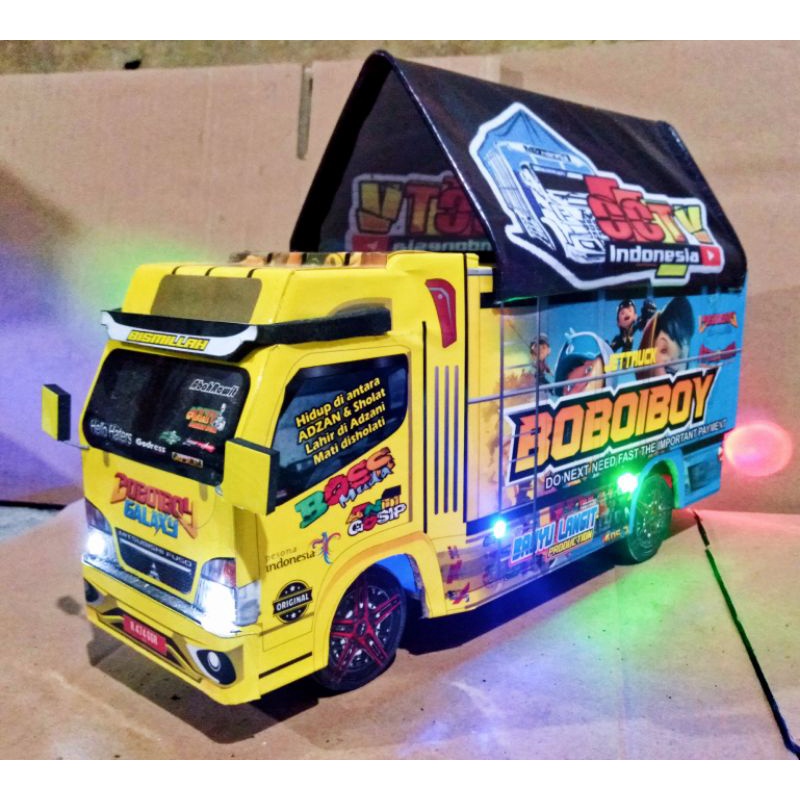 MINIATUR TRUK OLENG, TRUK OLENG KAYU, MINIATUR TRUK TRUCK TREK TRAK OLENG KAYU ASLI MURAH BOBOIBOY F