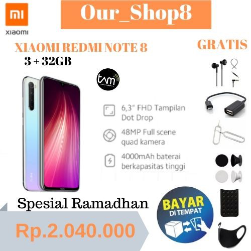 Redmi Note 8 3/32GB NEW
