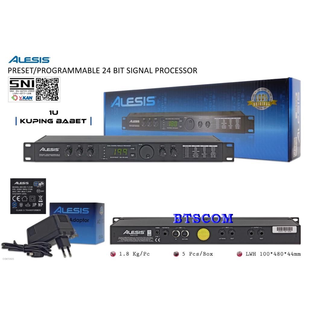 ALESIS MICROVERB 4 MADE IN USA 24 BIT  KUPING BABET ORIGINAL RESMI